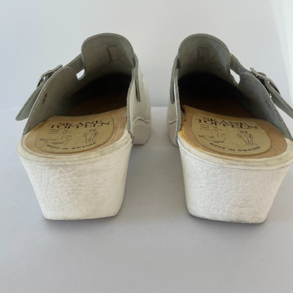 Skanetoffeln White Clogs Made in Sweden - Picture 3 of 6
